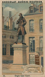 Condorcet、Geometre＆Philosophe、1743-1794、Erigee Quai Conti 作： French School
