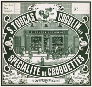 菓子の正面、1900年頃（彫刻） 作： French School