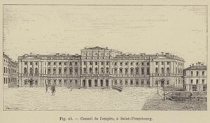 サンクトペテルブルクの帝国議会（版画 作： French School