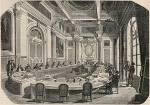 コンセイユ・デタット、コミット・ルーム、エドモンド・テクシエ1852年の「Tableau-de-Paris」に掲載された版画 作： French School