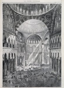 コンスタンティノープル：アヤソフィア・モスク - 「La Presse Illustrée」1869年12月号掲載