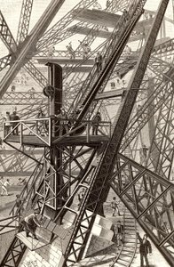 エッフェル塔、パリの建設 作： French School