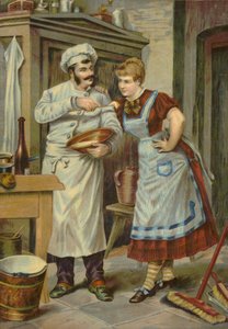 メイドに味を与えるコック 作： French School