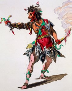 怒りのコスチュームデザイン（手描きの彫刻） 作： French School