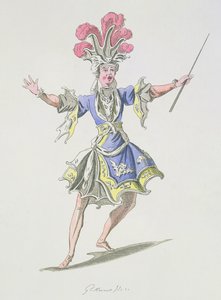 魔術師の衣装デザイン、ダルダヌス、ルクレールドゥラブリュエールの台本、ジャンフィリップラモー（1683-1764）作、A。ギヨーモットフィルス複製（カラー彫刻）