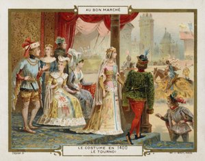 1400年の衣装 - トーナメント（クロモリト 作： French School
