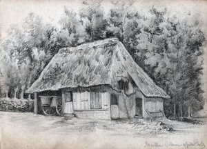 フランスのコテージ。(図面 作： French School