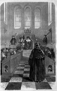 ナルボンヌ公会議（1054年）：神の平和を確立した公会議の一つ。モーリス・ラシャトレ著「Histoire des Papes-Rois-Queen and Empereurs a travers les centuries」に掲載されている図版 作： French School