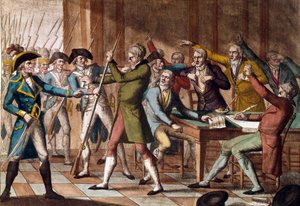 18 フルクティドールのクーデター (1797 年 9 月 4 日)。 作： French School