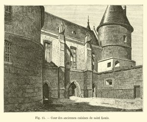 セントルイスの古いキッチンの中庭 作： French School