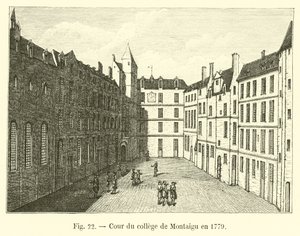 1779年のモンティーグクールデュカレッジ 作： French School
