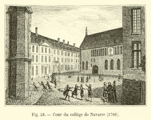 クールデュカレッジドナバール、1780 作： French School