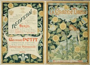La Grande Dame」の表紙デザイン、1890年代頃（カラーリトグラフ 作： French School