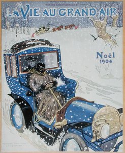 雑誌「La Vie au Grand Air」のクリスマス号の表紙 作： French School