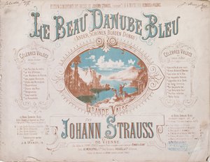 ブルードナウワルツのスコアのカバー 作： French School