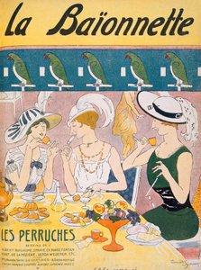 La Baionnette雑誌の表紙イラスト、1914-18 作： French School