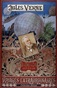 ジュール・ヴェルヌ著「De La Terre a La Lune」の表紙 作： French School