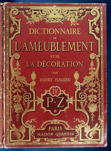 家具と装飾の辞典」の表紙 作： French School