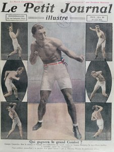 カーペンティエとデンプシーの戦いを特集したルプチジャーナルの表紙、1921年