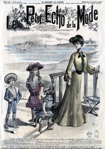 女性誌（週刊誌）「Le Petit Echo de la Mode」7月12日付n28号の表紙 作： French School