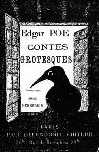 1882年に出版されたエドガーアランポーによるコンテグロテスクの表紙 作： French School