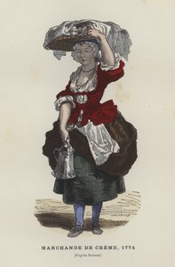 クリーム売り、1744 作： French School