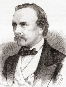 クロムウェル・フリートウッド "C.F. "ヴァーレイ、1870年頃に出版された『Les Merveilles de la Science』より（エングレーヴィング） 作： French School