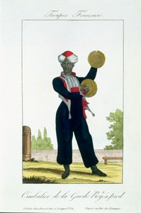 ロイヤルガードのシンバル奏者、1790年頃 作： French School
