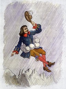 シラノ・ド・ベルジュラックの小説の挿絵「小瓶でできるシラノ・ド・ベルジュラック「L