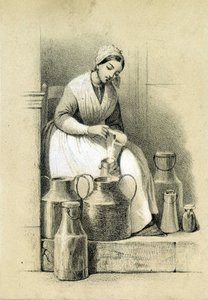 乳製品、フランス、v.1855 作： French School