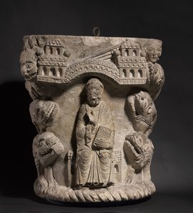 ダニエルとライオンの穴、c.1125-1150 作： French School