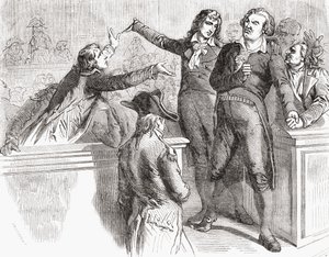 ダントンとデスムーランは1794年3月30日の大会前に、ルイブラン（1811-82）1847-62による「歴史革命フランチャイズ」から弁護します。