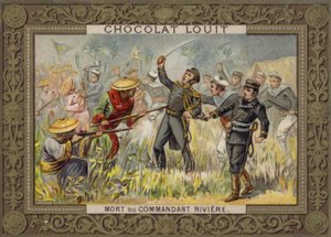 1883年、トンキン、フランス海軍将校、アンリリビエールの死 作： French School