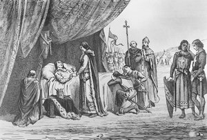 1270年のルイ9世の死（エングレービング 作： French School