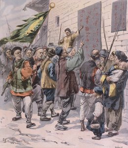 1900年7月15日、ルプティパリジャンからの外国人の死 作： French School