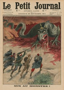 モンスターの死、「ルプチジャーナル」の表紙イラスト、サプリメントイラストレーター、1914年9月20日