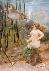 人魚とサメのディープシーダイバー