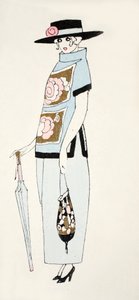 デイドレスのデザイン、1919年頃 作： French School