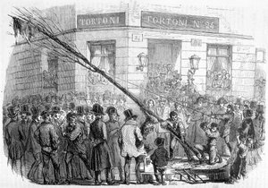 自由の木の破壊（1850年2月～3月） - 「Histoire contemporaine de la France」（Hachette, Paris）に掲載。 作： French School