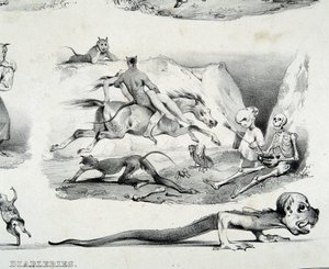 Diableries（悪魔のイメージ） - by Le Poitevin 作： French School
