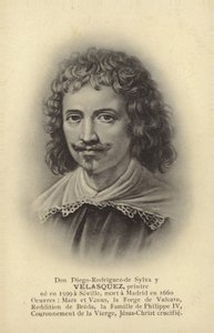 ディエゴ・ベラスケス、スペインの画家（リトグラフ）