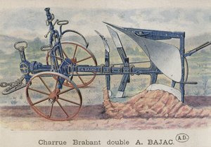 アントワーヌバジャックが発明したダブルプラウブラバント、1900年頃 作： French School