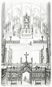 1861年から11世紀までのフランス建築の辞書レゾネからの描画 作： French School