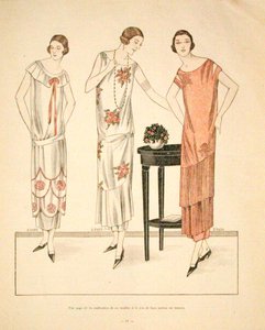 La Veritable Mode Francaise de Paris」より、女性用ドレス 作： French School