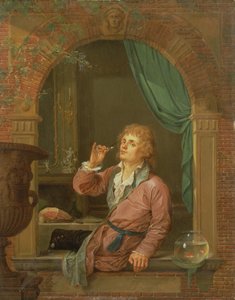 ワインを飲む 作： French School