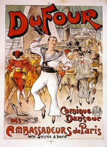 デュ・フォー」ポスター（カラーリトグラフ） 作： French School