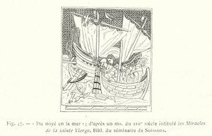 Du noye en la mer; d