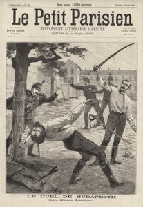 ブダペストでのオーストリア・ハンガリー帝国軍将校同士の決闘 作： French School