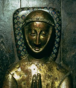 ウィリアム・ド・ヴァランスの肖像（d.1296）ペンブローク伯爵、リモージュ（銅メッキ木材）