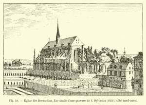 Eglise des Bernardins、1650年北西海岸のシルベストルの彫刻の複製